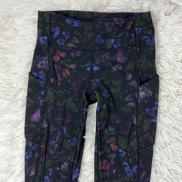Lululemon Speed Up Crop (21") Frozen Flourish Multi - Picture 2 of 5